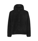 ID 0828 Pile fleece jakke nærbillede med tryk