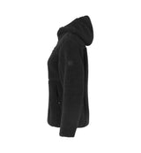 ID 0829 Pile fleece jakke | dame nærbillede med tryk