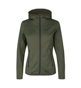 ID 0841 Cardigan | stretch komfort | dame nærbillede med tryk