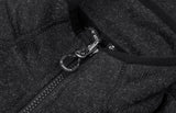 ID 0847 Zip-n-Mix fleece | melange detalje til broderi