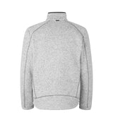 ID 0847 Zip-n-Mix fleece | melange nærbillede med logo