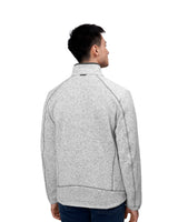 ID 0847 Zip-n-Mix fleece | melange materiale med logo