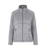 ID 0848 Zip-n-Mix fleece | melange | dame detalje med firmalogo