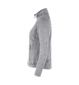 ID 0848 Zip-n-Mix fleece | melange | dame nærbillede med tryk