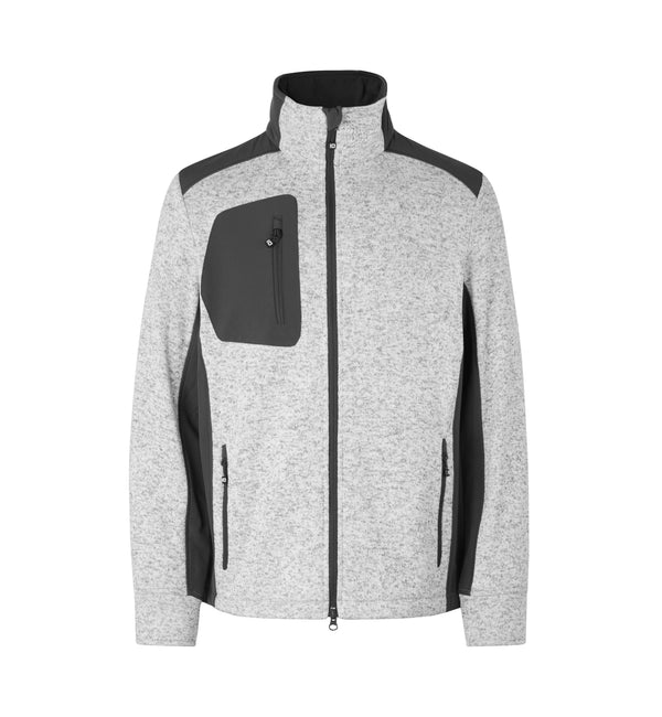 ID 0850 Cardigan | strikfleece med tryk eller logo – arbejdstøj og firmatøj