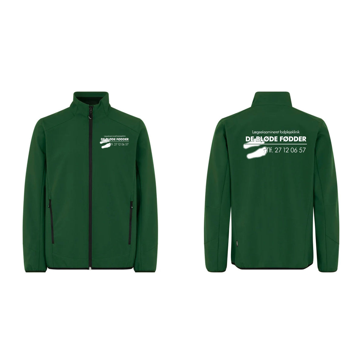 De Bløde Fødders ID 0854 CORE softshell jakke m/tryk