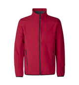 ID 0854 CORE softshell jakke detalje med firmalogo
