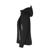 ID 0899 Softshell jakke | vinter | dame nærbillede med tryk