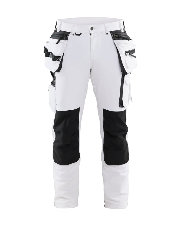 Blåkläder 1079 Buks 4-vejs stretch, Hvid/Mørk Grå