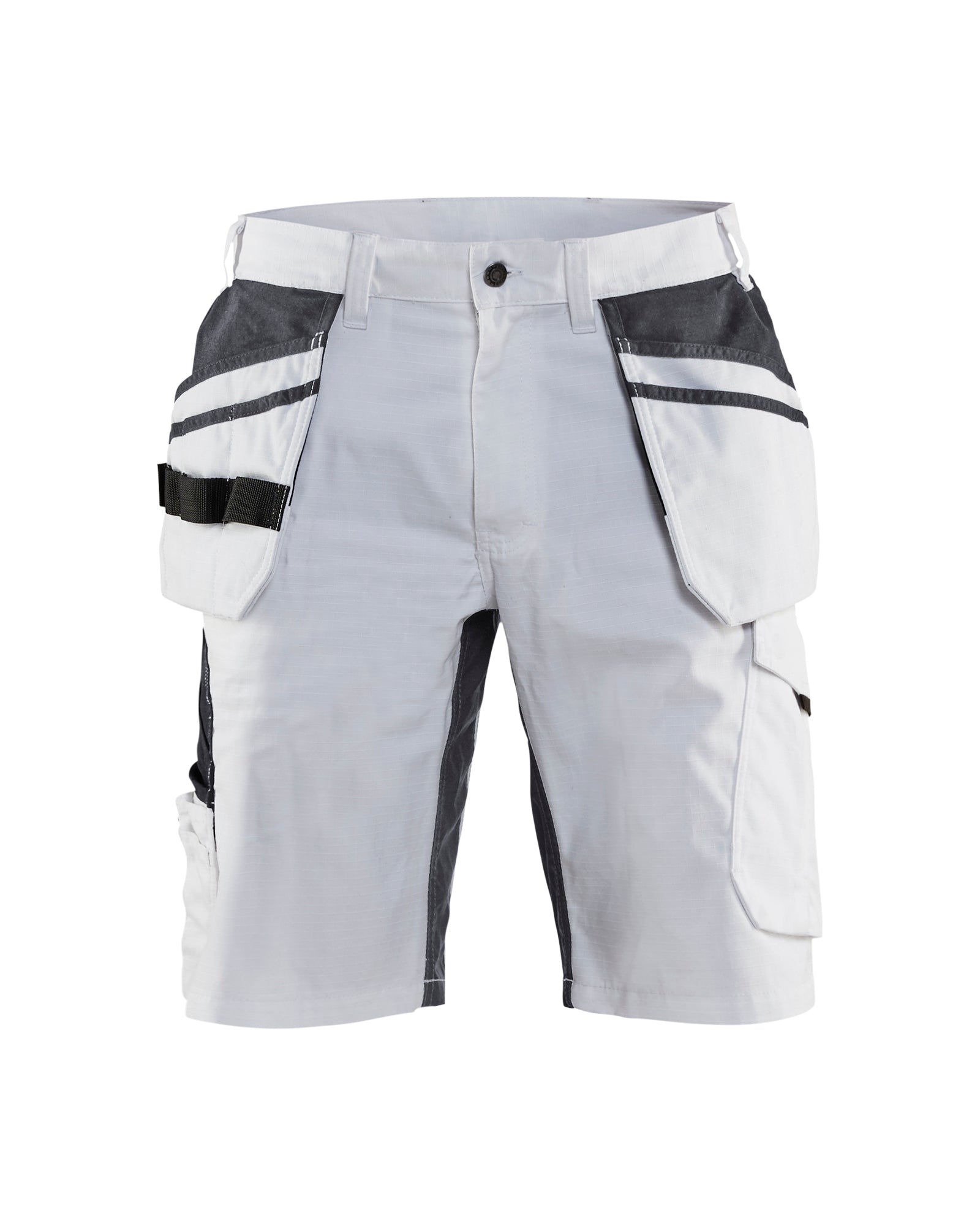 Blåkläder 1099 Shorts med stretch, Hvid/Mørk Grå