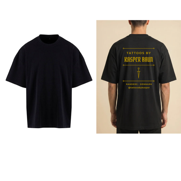 Tattoos by Kasper Bauns Heavweight Box Tee m/tryk