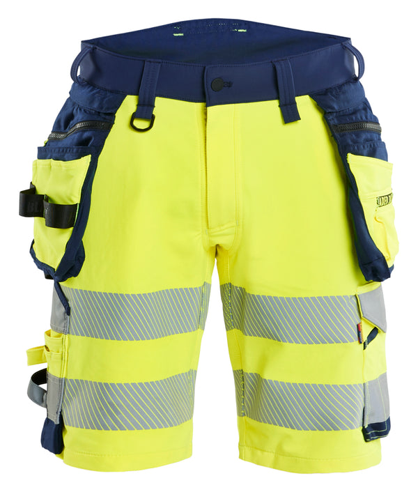 Blåkläder 1120 High Vis Shorts 4-vejs Stretch med tryk eller logo – arbejdstøj og firmatøj