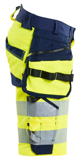 Blåkläder 1120 High Vis Shorts 4-vejs Stretch detalje til broderi