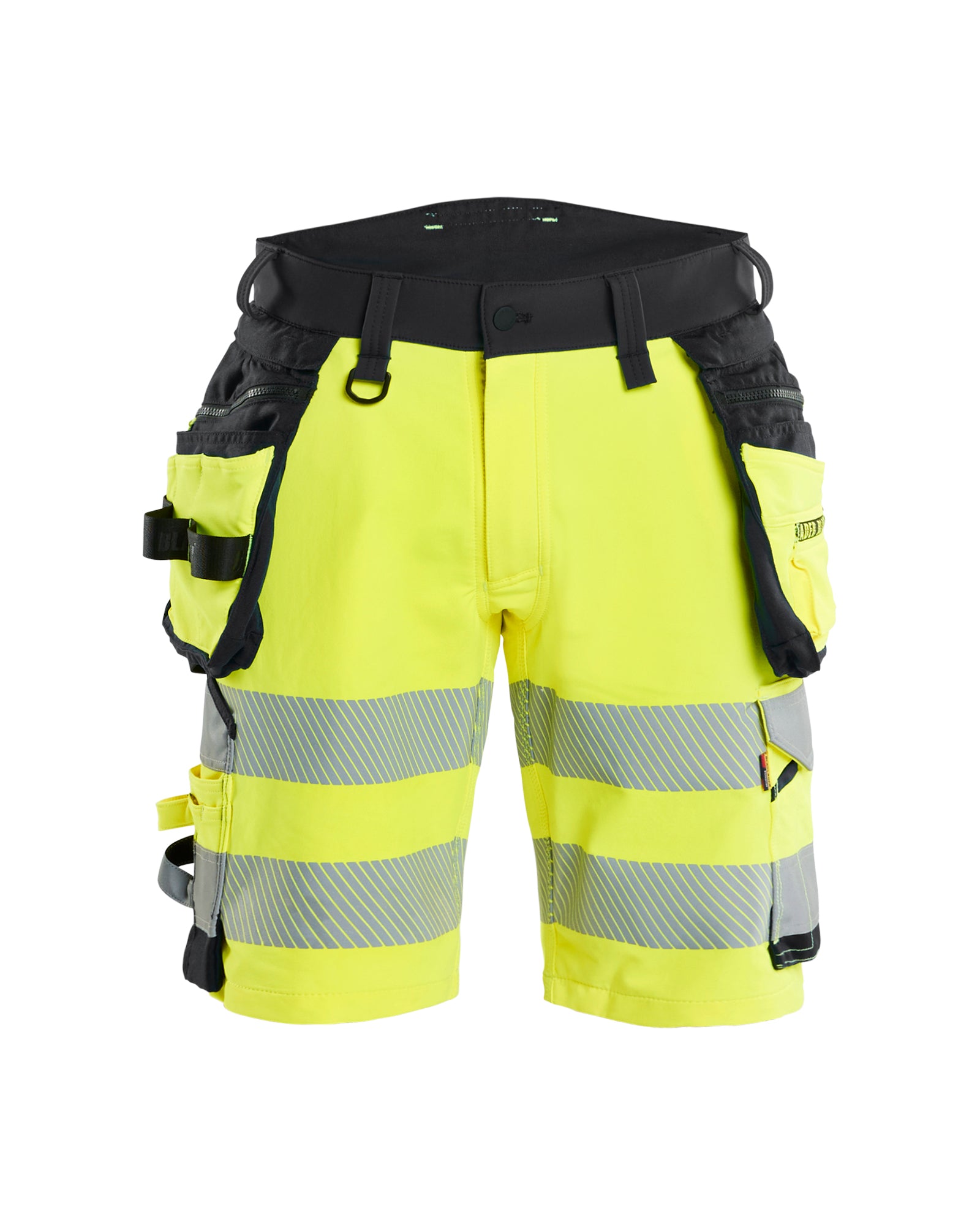 Blåkläder 1120 High Vis Shorts 4-vejs Stretch, High Vis Gul/Sort