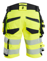 Blåkläder 1120 High Vis Shorts 4-vejs Stretch nærbillede med logo