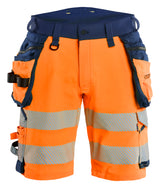 Blåkläder 1120 High Vis Shorts 4-vejs Stretch detalje med firmalogo