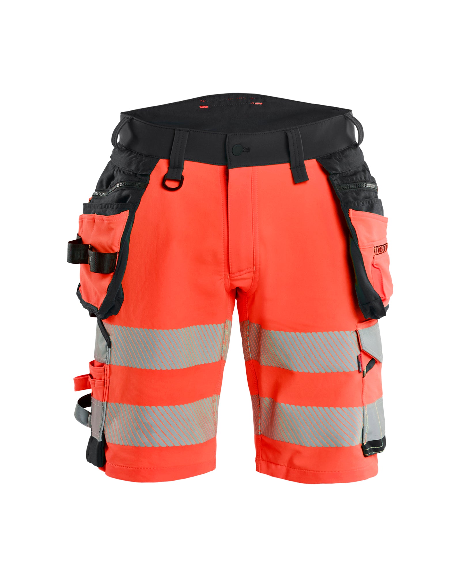 Blåkläder 1120 High Vis Shorts 4-vejs Stretch, High Vis Rød/Sort