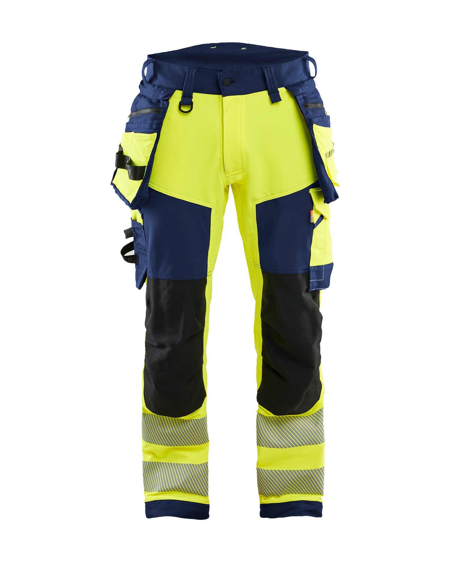 Blåkläder 1122 High Vis Buks 4-vejs Stretch, High Vis Gul/Marineblå
