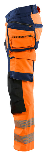 Blåkläder 1122 High Vis Buks 4-vejs Stretch nærbillede med tryk