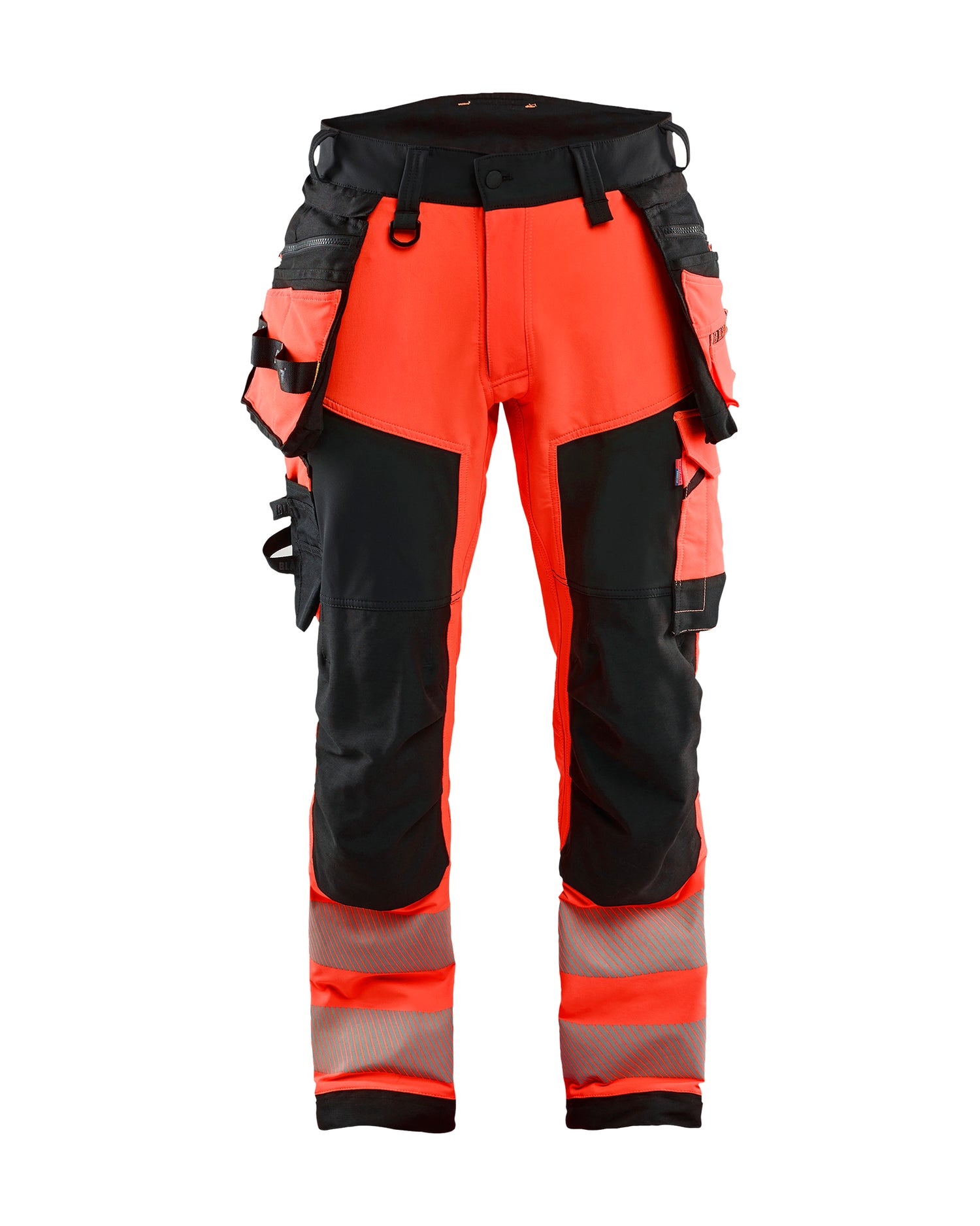 Blåkläder 1122 High Vis Buks 4-vejs Stretch, High Vis Rød/Sort