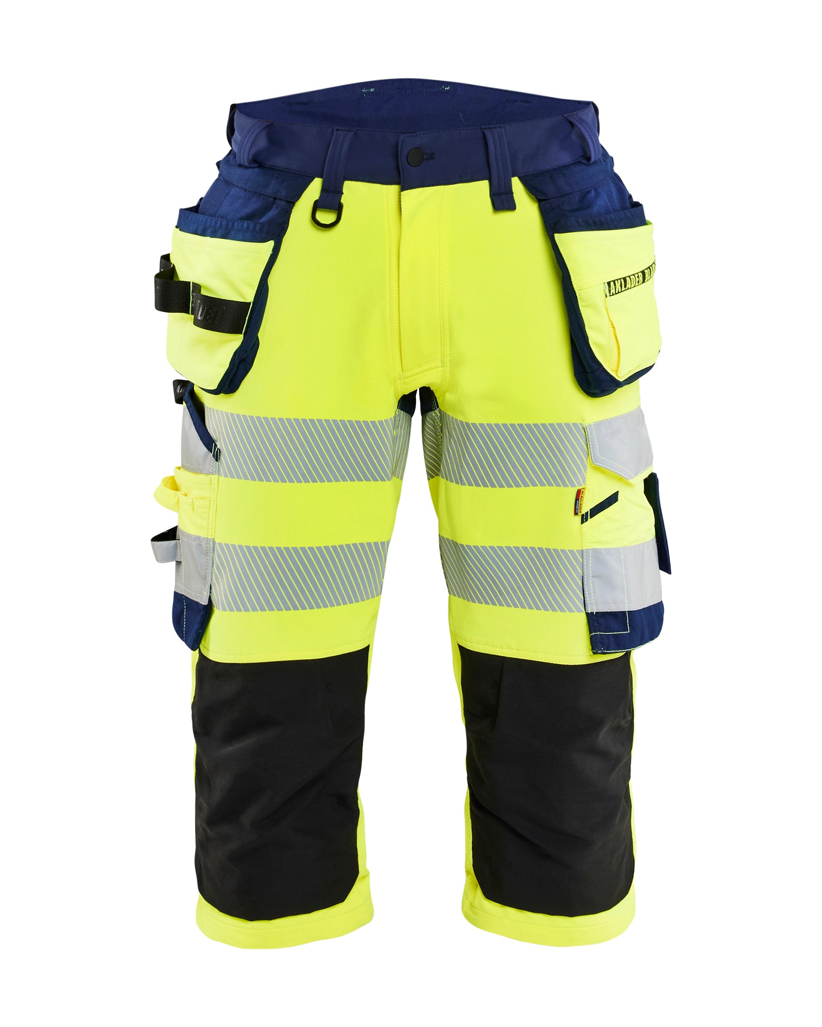 Blåkläder 1123 High Vis Knickers 4-vejs stretch, High Vis Gul/Marineblå