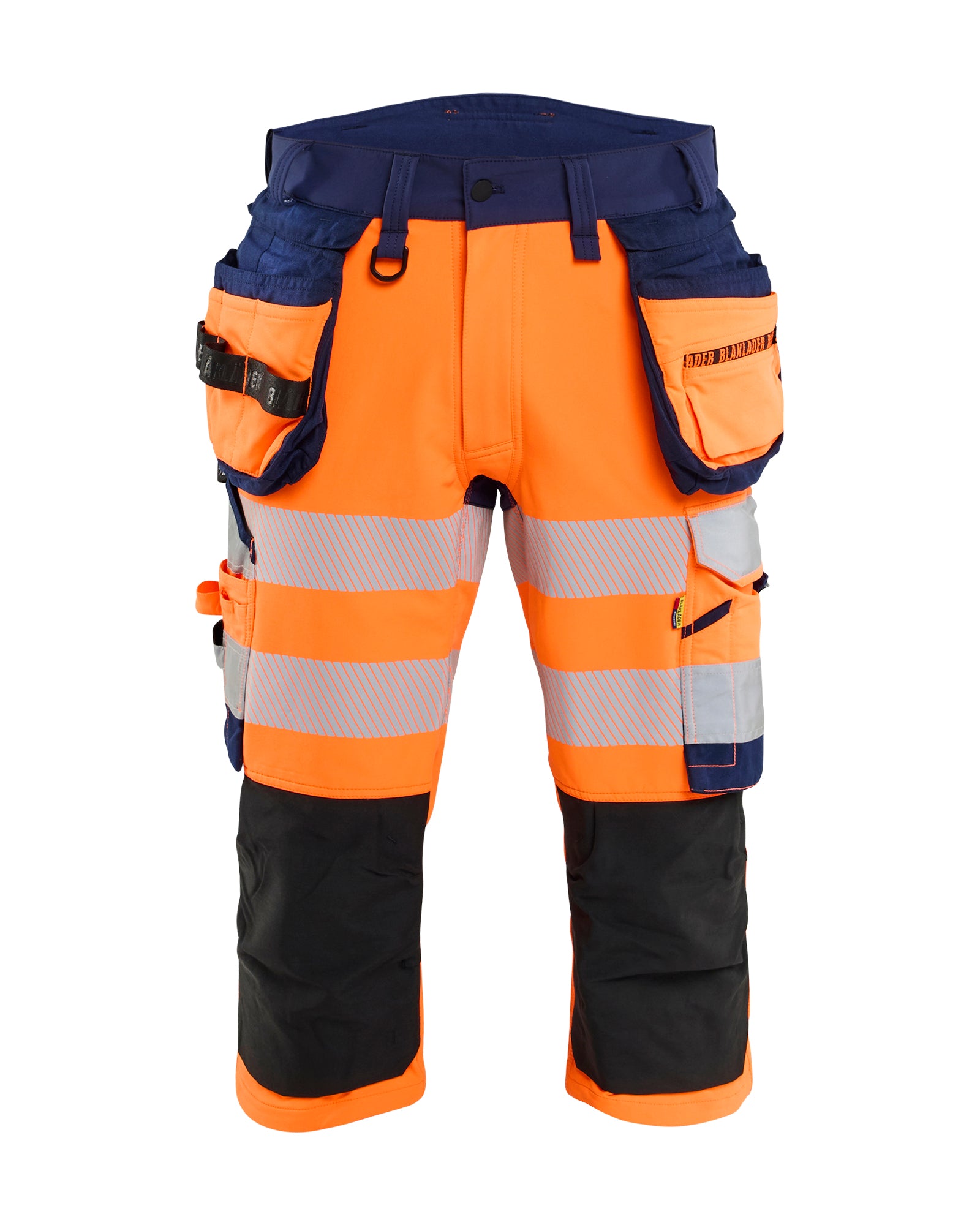 Blåkläder 1123 High Vis Knickers 4-vejs stretch, High Vis Orange/Marineblå