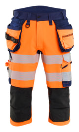 Blåkläder 1123 High Vis Knickers 4-vejs stretch detalje med firmalogo