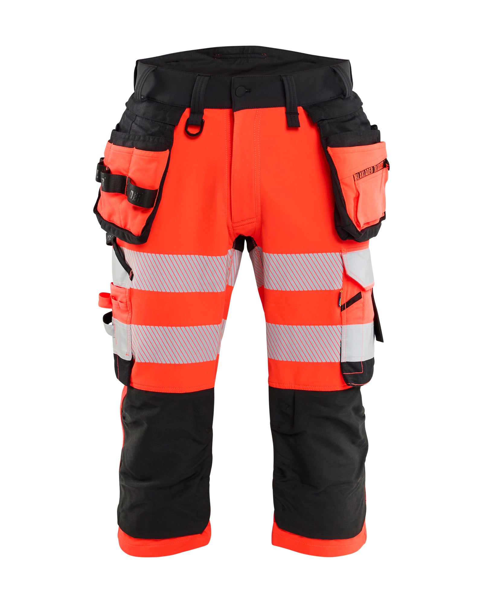 Blåkläder 1123 High Vis Knickers 4-vejs stretch, High Vis Rød/Sort