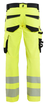Blåkläder 1124 High Vis Buks 4-vejs Stretch nærbillede med logo