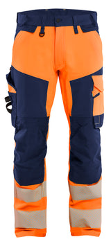 Blåkläder 1124 High Vis Buks 4-vejs Stretch detalje med firmalogo
