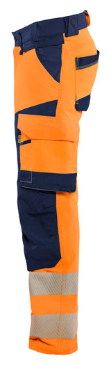 Blåkläder 1124 High Vis Buks 4-vejs Stretch nærbillede med tryk
