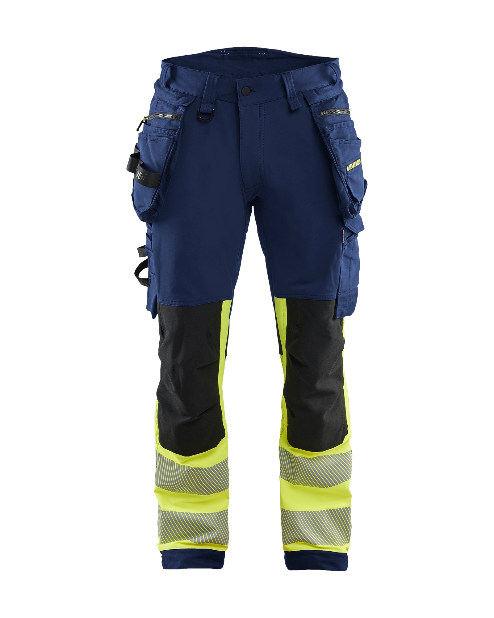 Blåkläder 1125 High Vis Buks 4-vejs Stretch, Marineblå/High Vis Gul