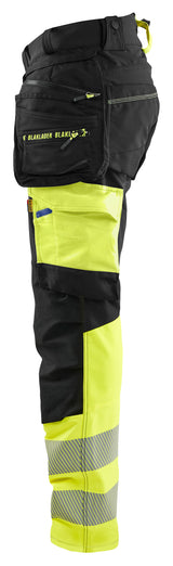 Blåkläder 1125 High Vis Buks 4-vejs Stretch nærbillede med tryk