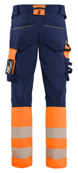 Blåkläder 1126 High Vis Buks 4-vejs Stretch nærbillede med logo