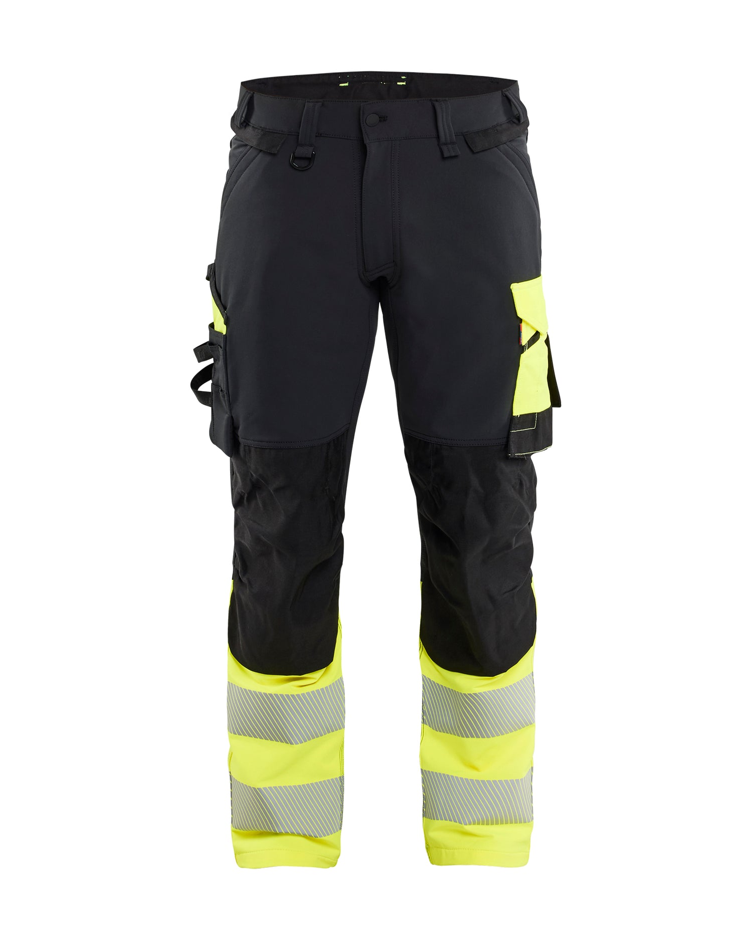 Blåkläder 1126 High Vis Buks 4-vejs Stretch, Sort/High Vis Gul