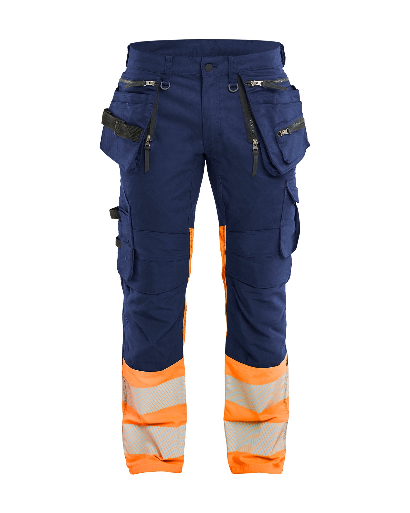 Blåkläder 1130 High Vis Buks Stretch, Marineblå/High Vis Orange