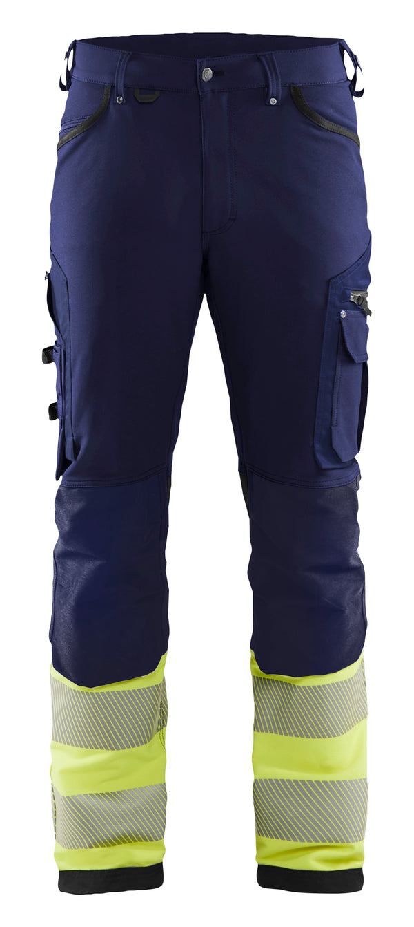 Blåkläder 1193 High vis buks 4-vejs stretch med tryk eller logo – arbejdstøj og firmatøj
