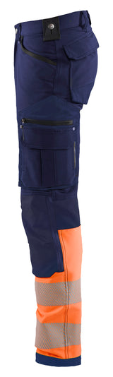 Blåkläder 1193 High vis buks 4-vejs stretch produktbillede med tryk