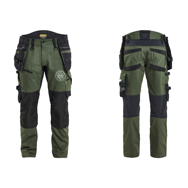 Korsbjerg Gardening Blåkläder 1970 Striker Håndværkerbuks med Stretch m front logo med tryk eller logo – arbejdstøj og firmat