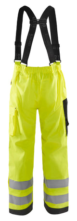 Blåkläder 1302 High Vis Regnbuks Level 2 produktbillede med logo
