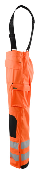 Blåkläder 1302 High Vis Regnbuks Level 2 produktbillede med tryk