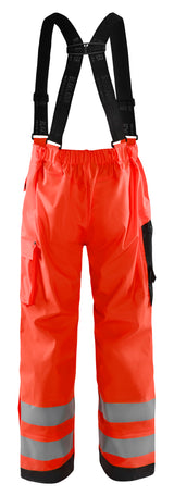 Blåkläder 1302 High Vis Regnbuks Level 2 materiale med logo