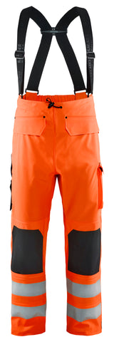 Blåkläder 1306 High Vis Regnbuks Level 3 materiale med firmalogo