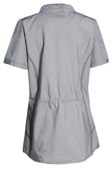 NYBO Workwear 136077 Dametunika nærbillede med tryk