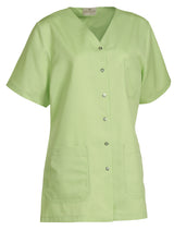 NYBO Workwear 136086 Dametunika nærbillede med logo