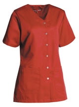 NYBO Workwear 136086 Dametunika produktbillede med tryk