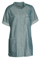 NYBO Workwear 136118 Dame tunika nærbillede med logo
