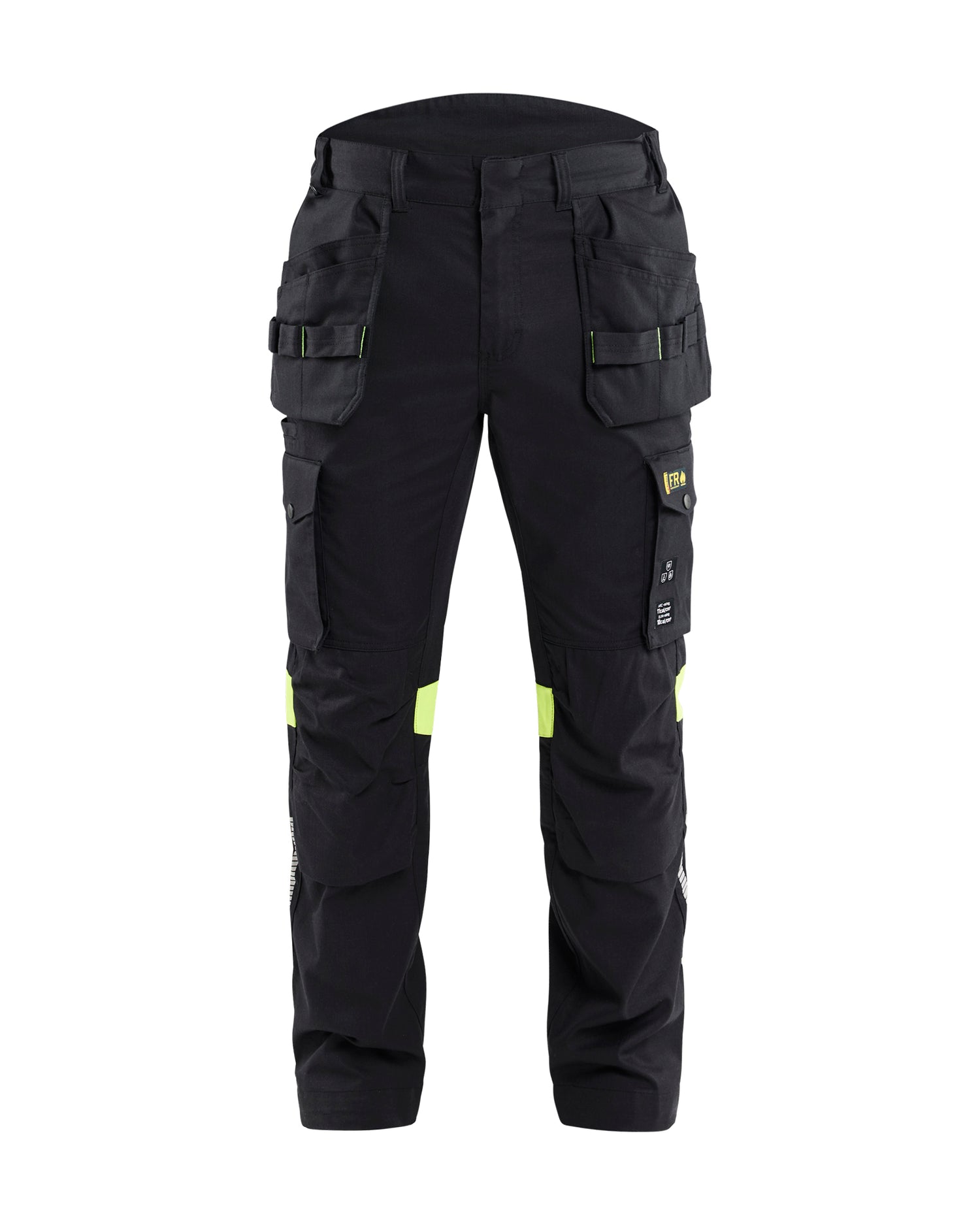 Blåkläder 1418 Håndværker Buks Inherent, Sort/High Vis Gul