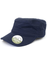 Brain Waves BW7019 Organic Cotton Army Cap Washed produktfoto med tryk