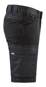 Blåkläder 1437 Service Shorts stretch detalje til broderi